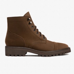 Thursday Boots Captain レディース レースアップブーツ ブラウン | NMX7320KH
