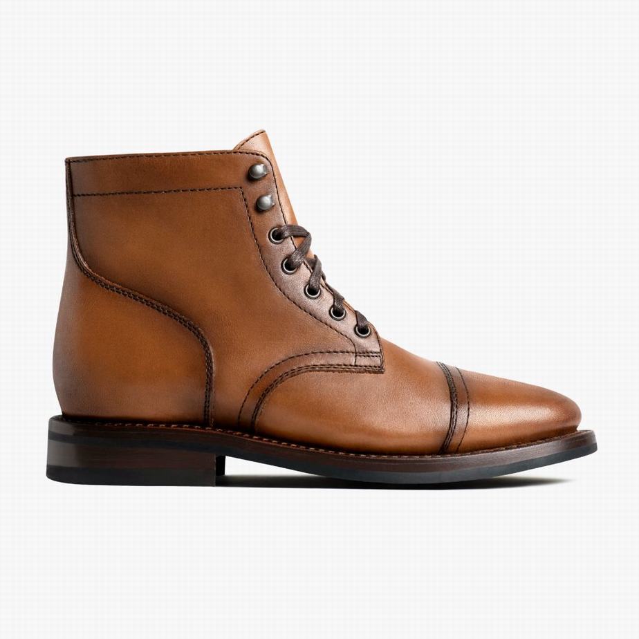 Thursday Boots Captain メンズ レースアップブーツ Toffee | RDJ2553QH