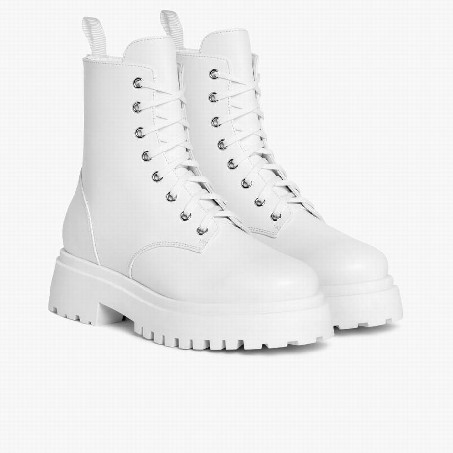 Thursday Boots Dolce レディース 厚底ブーツ 白 | VAH5888JJ