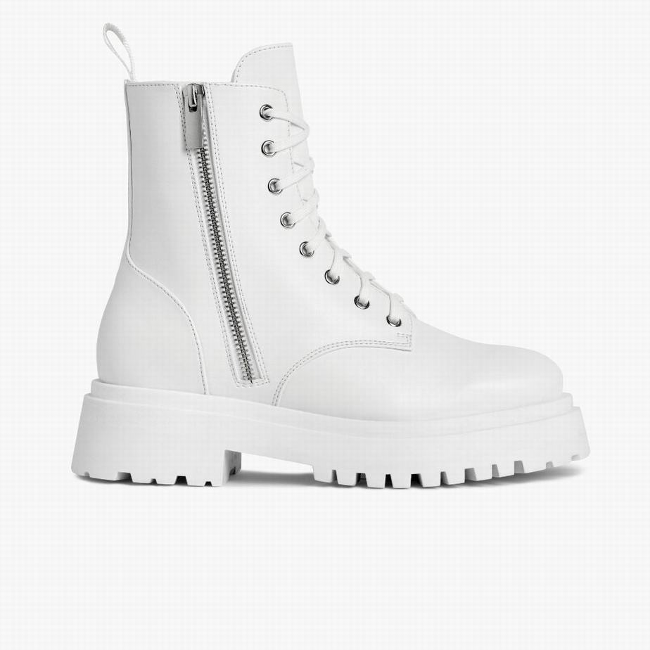 Thursday Boots Dolce レディース 厚底ブーツ 白 | VAH5888JJ