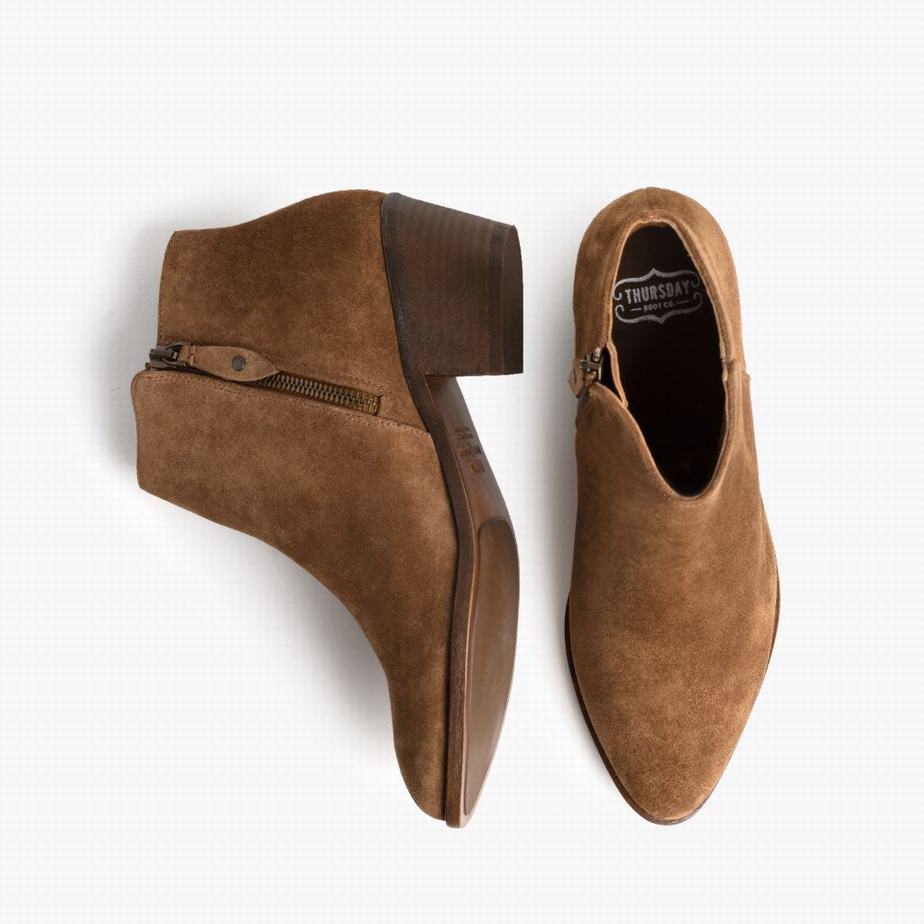 Thursday Boots Downtown レディース ブーティ ブラウン | LKR10010ZQ