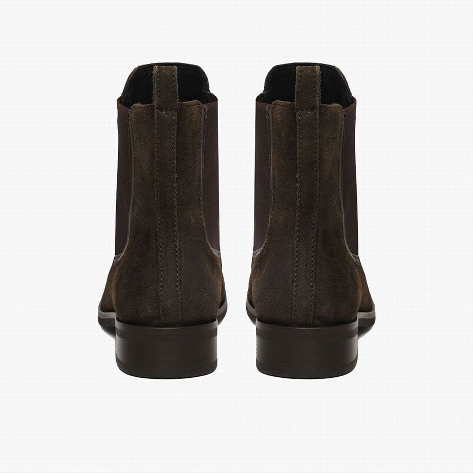 Thursday Boots Duchess レディース チェルシーブーツ 暗オリーブ | IOO4614NK