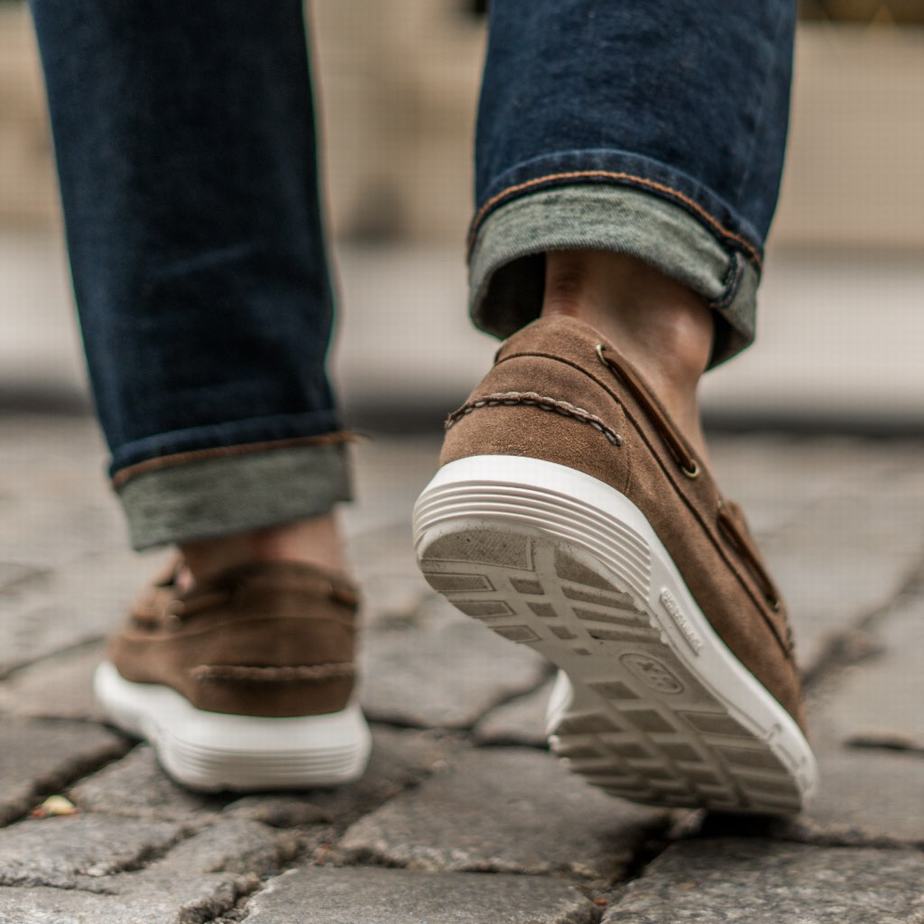 Thursday Boots Handsewn Runner メンズ ボートシューズ 暗ブラウン | SZR8462EC