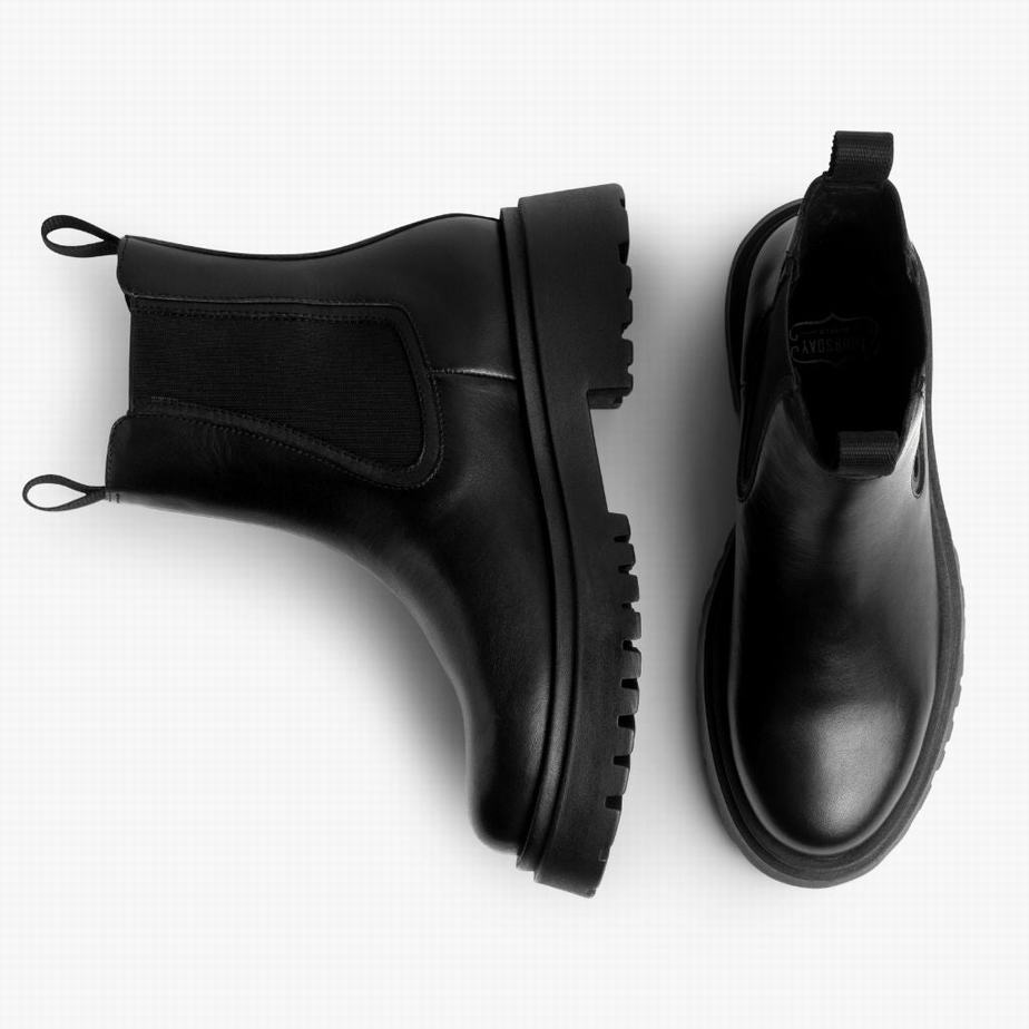 Thursday Boots Legend レディース 厚底ブーツ 黒 | JDF1359OY