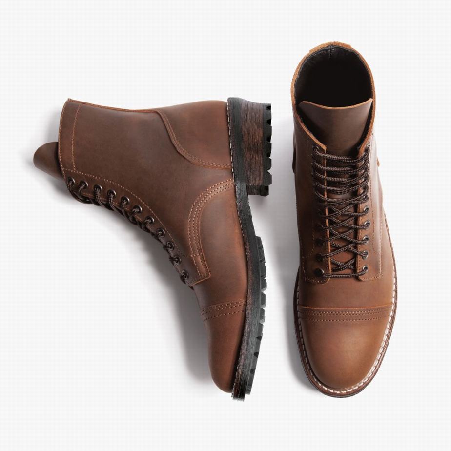 Thursday Boots Logger メンズ レースアップブーツ チョコレート | EKQ291JP