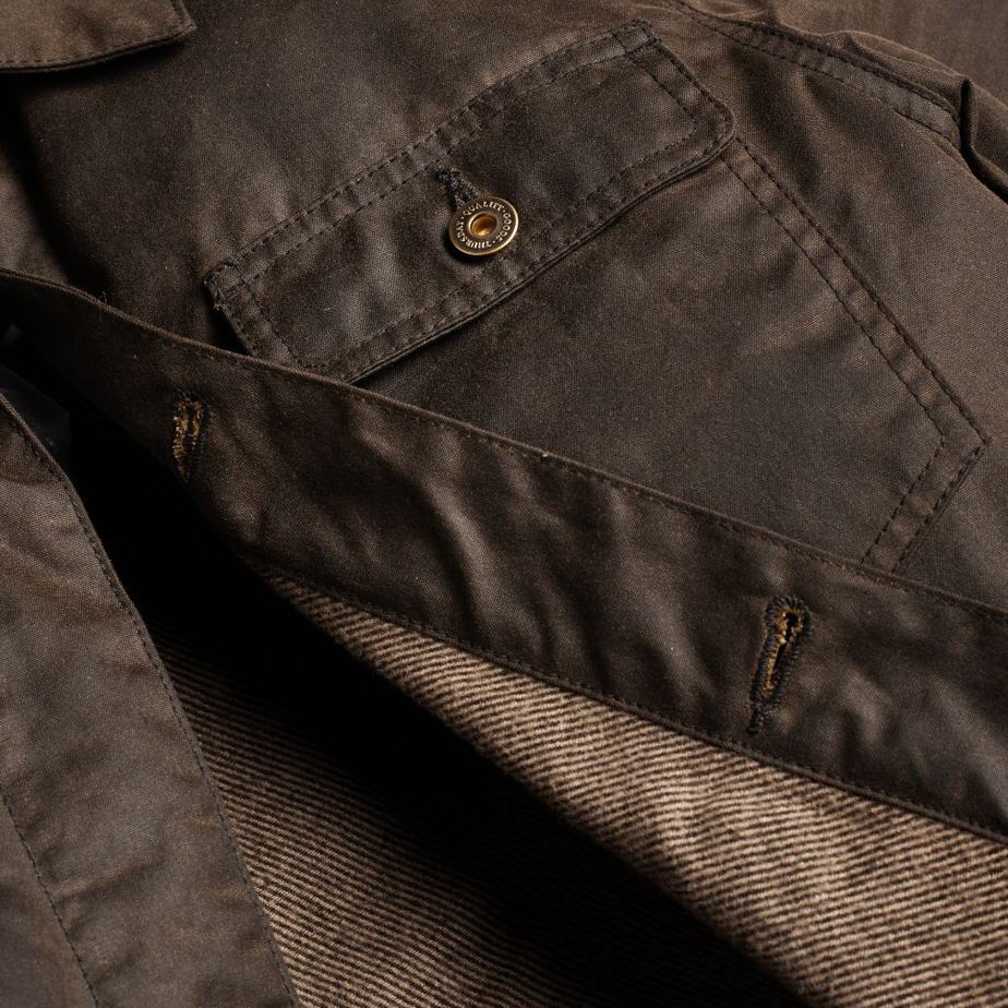 Thursday Boots Waxed Canvas Field メンズ ジャケット 暗オリーブ | YBY2855KX